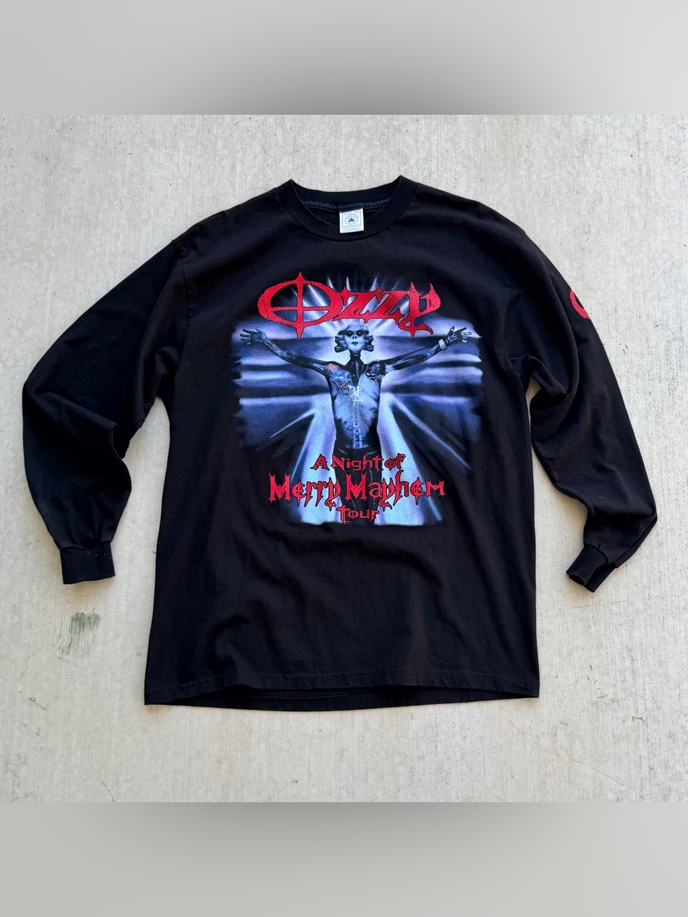 Vintage 2001 Ozzy Osbourne Rob Zombie The Merry Mayhem Tour Band Tee Large